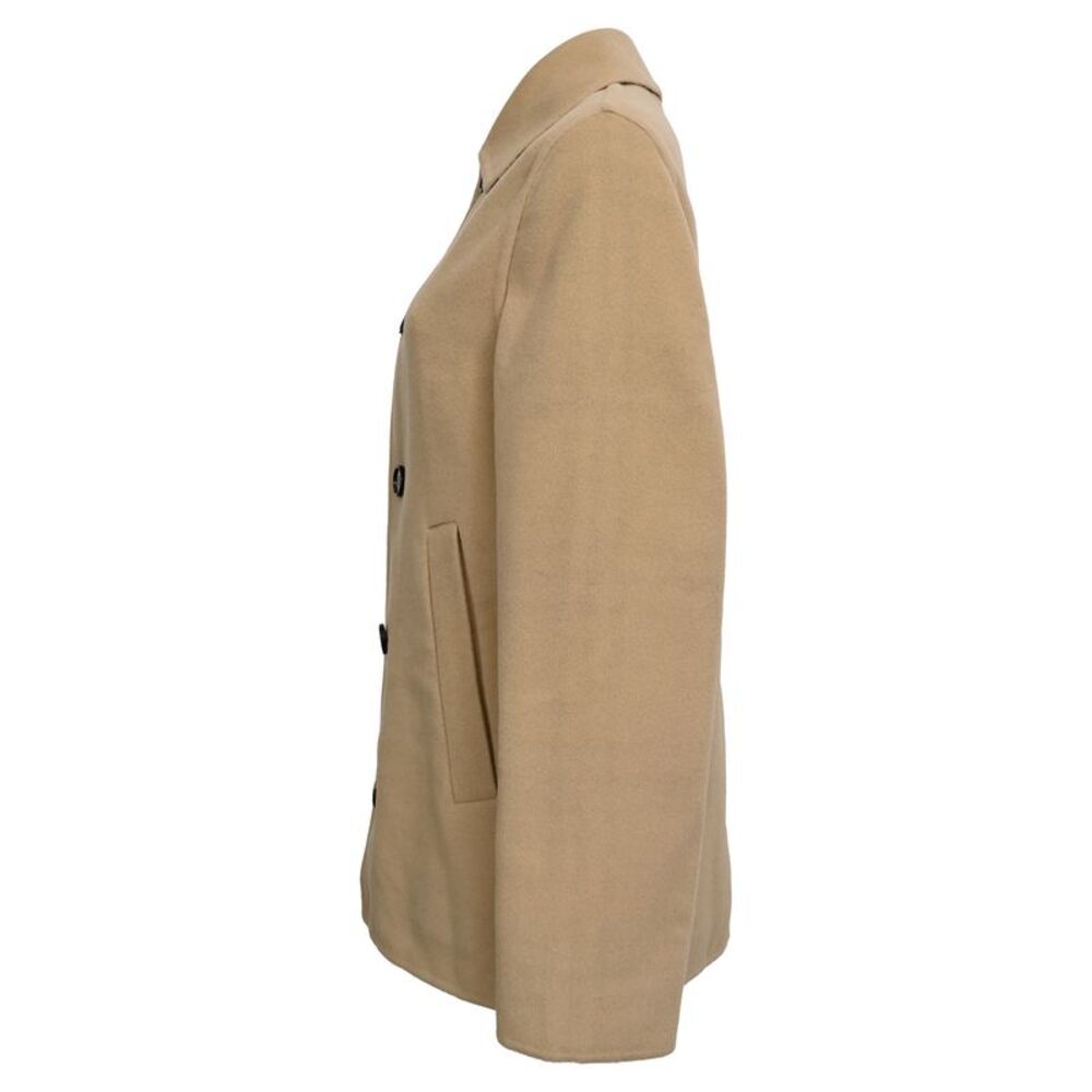 Burberry Single-Breasted Jacket in Beige Wool - Picture 3 of 12